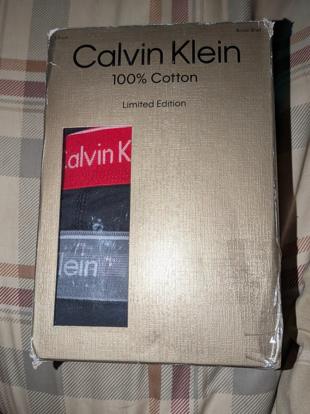 Calvin Klein Men's Boxer Briefs - Red, Black, Gray (3-Pack)